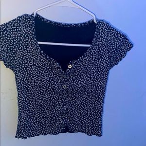 Brandy Floral Button Down Top